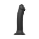 Strap On Me Silicone Dual Density Bendable Dildo XLarge Black 7.5 Inch
